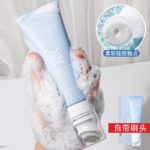 Zeusee Zixi Amino Acid Facial Cleanser - Gentle Cleansing and Oil Control, Comes with Brush Head and Massage Head, Boxed